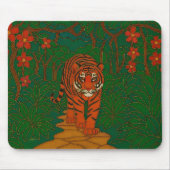 Cloisonne Art Tiger on the Jungle Path Mousepad (Vorne)