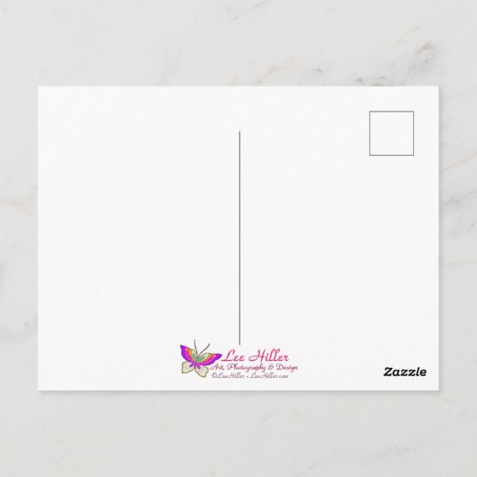 Cloisonne Art Tiger on the Jungle Path Postkarte (Rückseite)