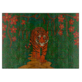 Cloisonne Art Tiger on the Jungle Path Schneidebrett (Vorderseite)