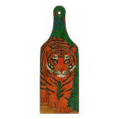 Cloisonne Art Tiger on the Jungle Path Schneidebrett (Vorderseite)