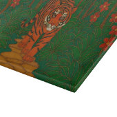 Cloisonne Art Tiger on the Jungle Path Schneidebrett (Ecke)