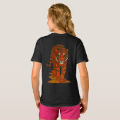 Cloisonne Art Tiger on the Jungle Path T-Shirt (Schwarz voll)