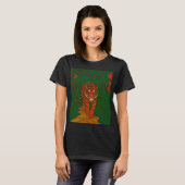 Cloisonne Art Tiger on the Jungle Path T-Shirt (Vorne ganz)