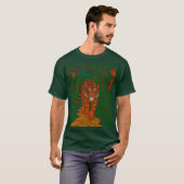 Cloisonne Art Tiger on the Jungle Path T-Shirt (Vorne ganz)