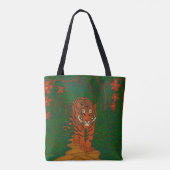 Cloisonne Art Tiger on the Jungle Path Tasche (Rückseite)