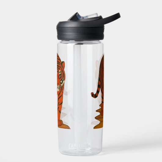 Cloisonne Art Tiger on the Jungle Path Trinkflasche (Links)