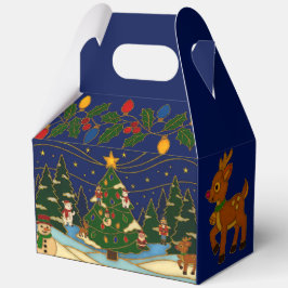 Cloisonne Art Whimsical Forest Classic Christmas Geschenkschachtel