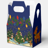 Cloisonne Art Whimsical Forest Classic Christmas Geschenkschachtel (Offen)