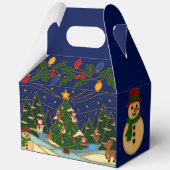 Cloisonne Art Whimsical Forest Classic Christmas Geschenkschachtel (Rückseite)