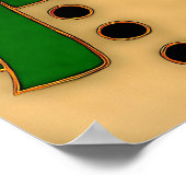 Cloisonne Art Whimsical Forest Classic Christmas  Poster (Ecke)