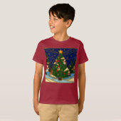 Cloisonne Art Whimsical Forest Classic Christmas T-Shirt (Vorne ganz)