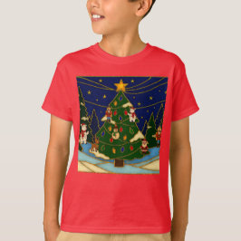 Cloisonne Art Whimsical Forest Classic Christmas T-Shirt