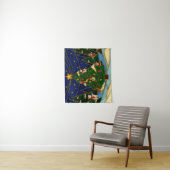 Cloisonne Art Whimsical Forest Classic Christmas Wandteppich (Beispiel)