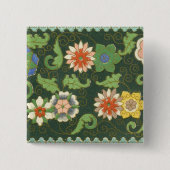Cloisonne China Patter Asian Oriental Button (Vorderseite)