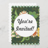 Cloisonne China Patter Asian Oriental Einladung (Vorne/Hinten)