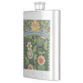 Cloisonne China Patter Asian Oriental Flachmann (Links)