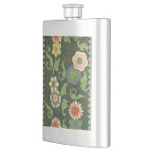 Cloisonne China Patter Asian Oriental Flachmann (Links)