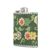 Cloisonne China Patter Asian Oriental Flachmann (Links)