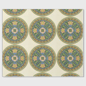 Cloisonne China Patter Asian Oriental Geschenkpapier (Flach)