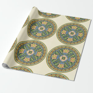 Cloisonne China Patter Asian Oriental Geschenkpapier