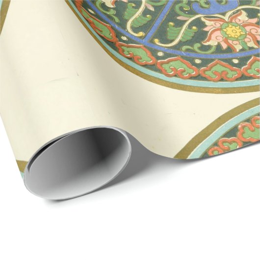 Cloisonne China Patter Asian Oriental Geschenkpapier (Rolleneckpunkt)