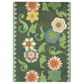 Cloisonne China Patter Asian Oriental Klemmbrett (Rückseite)