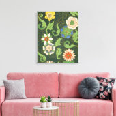 Cloisonne China Patter Asian Oriental Leinwanddruck (Insitu (Wohnzimmer))