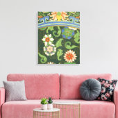 Cloisonne China Patter Asian Oriental Leinwanddruck (Insitu (Wohnzimmer))