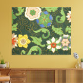 Cloisonne China Patter Asian Oriental Leinwanddruck (Insitu (Wohnzimmer))