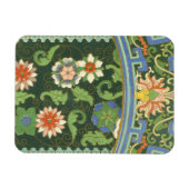 Cloisonne China Patter Asian Oriental Magnet (Horizontal)
