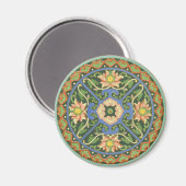 Cloisonne China Patter Asian Oriental Magnet (Vorderseite/Rückseite)