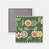 Cloisonne China Patter Asian Oriental Magnet (Vorderseite/Rückseite)