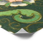 Cloisonne China Patter Asian Oriental Poster (Ecke)