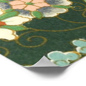 Cloisonne China Patter Asian Oriental Poster (Ecke)