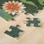 Cloisonne China Patter Asian Oriental Puzzle (Seite)