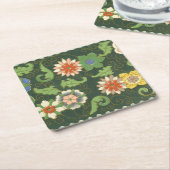 Cloisonne China Patter Asian Oriental Rechteckiger Pappuntersetzer (angewinkelt)