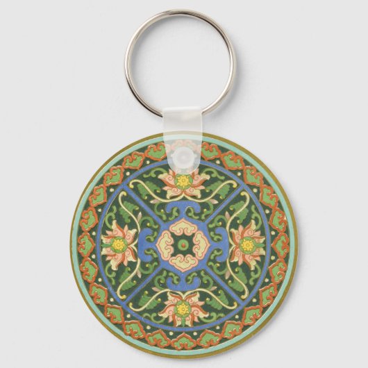 Cloisonne China Patter Asian Oriental Schlüsselanhänger (Vorderseite)