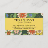 Cloisonne China Patter Asian Oriental Visitenkarte (Rückseite)