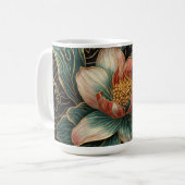 Cloisonné-Einzelblüten-Kaffeetasse Kaffeetasse (Vorderseite Links)