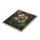 Cloisonne Einzelblütenblume Fliese (Seite)
