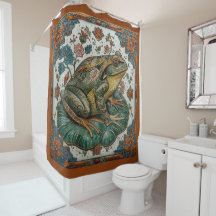 Cloisonne-Frosch auf Seerosenblatt