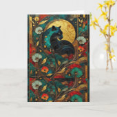 Cloisonné Karte (Gelbe Blume)