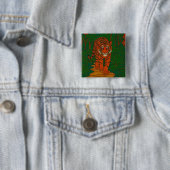 Cloisonne-Kunst Tiger auf dem Dschungelpfad Button (Beispiel)