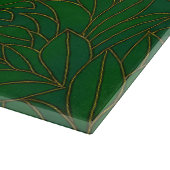 Cloisonne Kunst Tiger auf dem Dschungelpfad Schneidebrett (Ecke)