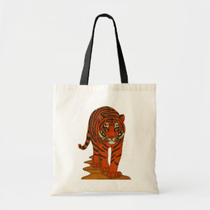 Cloisonne-Kunst Tiger auf dem Dschungelpfad Tragetasche