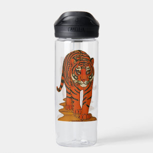 Cloisonne-Kunst Tiger auf dem Dschungelpfad Trinkflasche