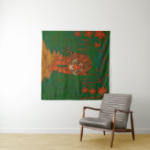 Cloisonne-Kunst Tiger auf dem Dschungelpfad Wandteppich (Beispiel (Horizontal))