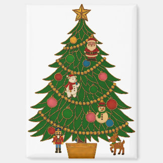 Cloisonne-Kunst-Weihnachtsbaum-Figuren-Ornamente Magnet