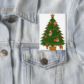 Cloisonne-Kunst-Weihnachtsbaum-Figurenschmuck Button (Insitu)