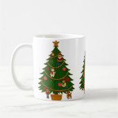 Cloisonne-Kunst-Weihnachtsbaum-Figurenschmuck Kaffeetasse (Links)